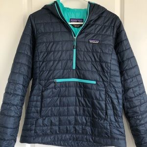 quarter zip down jacket